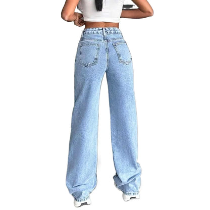 Jeans Baggy Cintura Alta Y2K