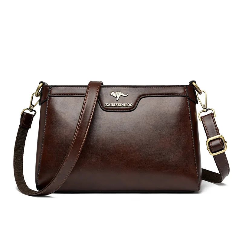 Mala Crossbody Urbana em Couro