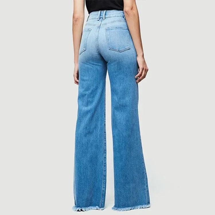 Jeans Boot Cut Elegantes Cintura Média