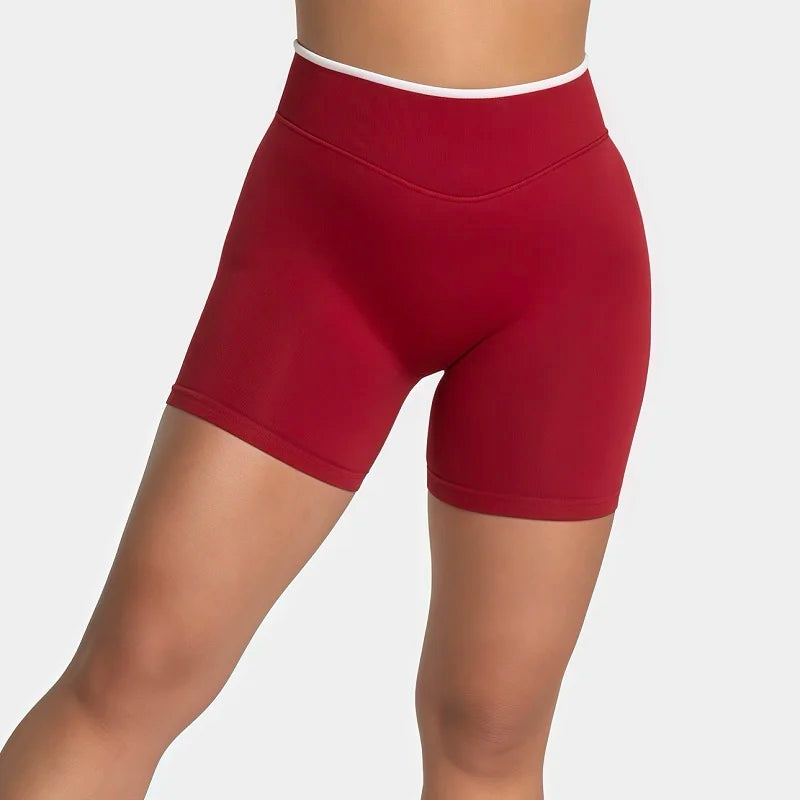 Calções Scrunch Seamless Cintura Alta