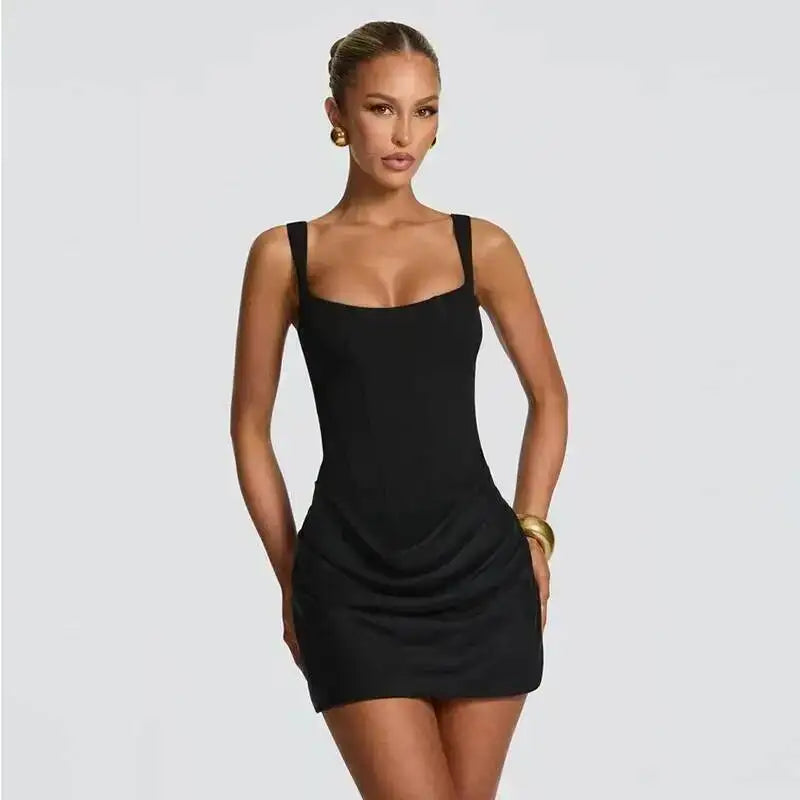 Vestido Mini Corset com Amarração